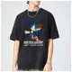 thumbnail image 2 of Camiseta de gran tamaño para hombre y mujer, ropa de calle de los años 80, con juegos de dibujos animados, erizo azul, S-SONICS, moda de tendencia, informal, vintage, de algodón lavado, 2 of 5