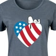 thumbnail image 3 of Peanuts - Snoopy On Flag Heart - Women's Any Way Dress, 3 of 7