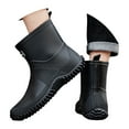 thumbnail image 3 of XIMIN Women Anti Slip Lightweight Water Shoes Original Chelsea Garden Boots Rain Boots Short Waterproof Rubber Boots Durable Fishing Boots Outdoor Mud Work Booties, 3 of 8