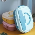 thumbnail image 3 of Portable Lunch Box Microwaveable with Handle 1350ml Boxes Cartoon Lunch for Daycare Office yellow, 3 of 8