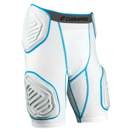 Champro Sports Bull Rush 5-Pad Football Girdle, Compression Fit