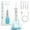 White-400ml, variant on Zacro Portable Water Flosser for Teeth, Cordless Dental Oral Irrigator, 400ML Tank 5 Jet Tips 5 Modes, Rechargeable IPX7 Waterproof Pick Teeth Cleaner for Travel Home Use, Black