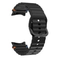 thumbnail image 5 of Pozyie Compatible with Samsung Watch 7 6 5 4 Watch Band 40mm with Screen Protector, 20mm Soft Silicone Sport Strap for Women Men, Light Gray - 40mm, 5 of 5