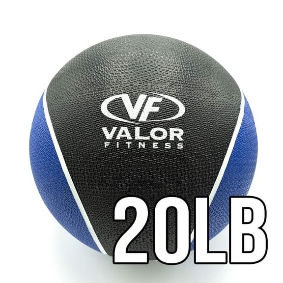 Valor Fitness Medicine Ball, 20 lb Total Body Core Arm Strength Toning Exercises Home Gym Workout