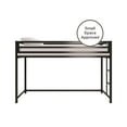 DHP Miles Metal Junior Twin Loft Bed, Black