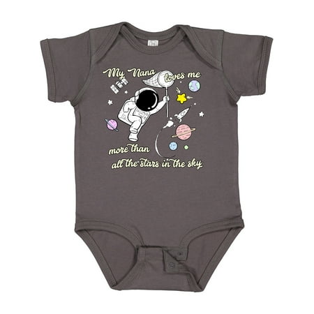 

Inktastic My Nana Loves Me Gift Baby Boy or Baby Girl Bodysuit