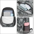 thumbnail image 2 of 17 Inch Lightweight Backpack,PVC Waterproof Oxford Fabric, Ergonomically Designed, with Large Capacity, Camouflage Print, 2 of 5
