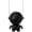 Black, variant on Black Usb Portable Lanyard Handheld Leafless Small Fan 3 Wind Levels 900Mah Rechargeable Battery Quiet 2.6X2.7X3.8 Inch Usb Powered 3 Mode Wind Levels Personal Fan