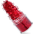 thumbnail image 2 of DEBGFS Paillettes Holographiques Rouges Épaisses Fines Festival Cosmétique Paillettes Épaisses Ongles Corps Visage Fard à Paupières Cheveux Résine Paillettes Dégradé Paillettes Scintillantes Flocons Hexagone Arts et Artisanat Paillettes, 2 of 5