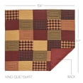 thumbnail image 3 of VHC Brands Quilt King, Cotton Quilt, Country Bedding, Connell Collection, Size - 97x106, Burgundy, 3 of 5