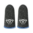 thumbnail image 2 of kanaroous 10 Pieces Mobile Phone Game Fingertip Sleeves Sensitive Sweat-proof Non-slip Gloves Anti-fingerprint Ultrathin Fiber Covers Blue Type 1, 2 of 6