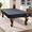 Black-6.5 FT - (84"L × 48"W × 8"H), variant on Black 9 FT - (112"L × 62"W × 8"H) Heavy Duty Leatherette Billiard Table Cover