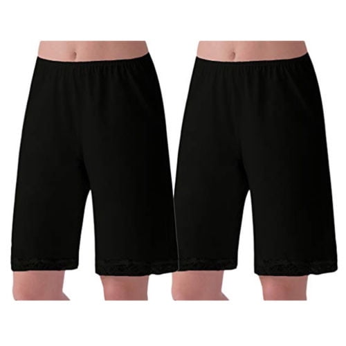 Fortune Lace Bloomer Half Slip Shorts Women Underpants Safety Shorts Nightwear