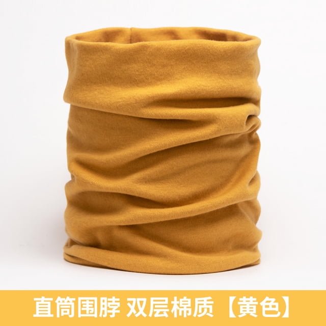 suxuMhao Scarf, Elastic Neck Gaiter 2 Pack, Soft Lightweight Fashion Winter Tube Scarf, Warm Comfortable Neck Gaiter for Cold Weather, One Size, Yellow, Breathable & Stylish for Daily Wear