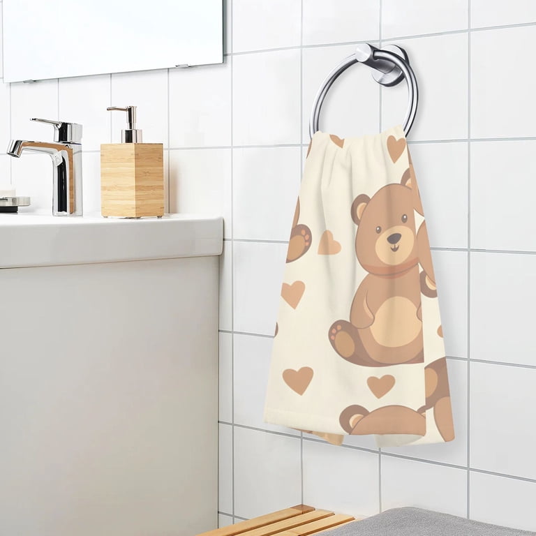 Teddy Bears Hand Towel Bath Towels Face Towels Cotton Absorbent