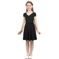 thumbnail image 5 of zdhoor Jupe Patineuse à Volants pour Filles, Mini Jupe Extensible Décontractée pour Fête Danse, Noir 16, 5 of 5