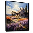 thumbnail image 2 of Designart "Farmhouse Garden Pointillism II" Landscape & Nature Floater Framed Canvas Print, 2 of 7
