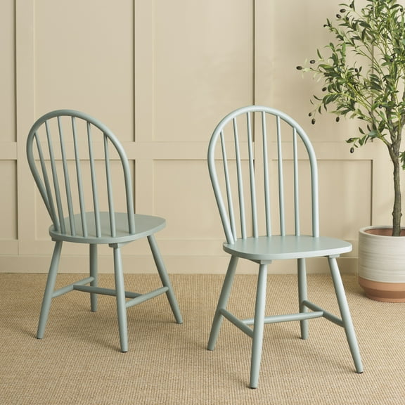 Safavieh Omaha Modern Wood Dining Side Chairs, Sage (Set of 2)
