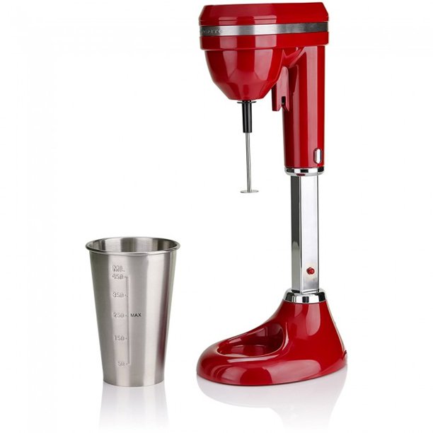 Ovente Milkshake Maker and Drink Mixer, Dishwasher Safe Stainless Steel