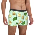 thumbnail image 4 of Cauagu Avocado Print Boxer Briefs for Men,Comfortable Breathable Men's Underwear Moisture Wicking Underpants -Small, 4 of 8