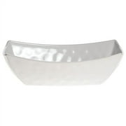 HUBERT® Melamine Serving Bowl With Hammered Finish - 12 3/4 L x 6 3/4 W x 4 H