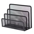thumbnail image 2 of Folder Holder Desk, Mail Organizer Letter Holder for Desk Metal Mesh with 6 Vertical Upright Compartments, 2 of 5
