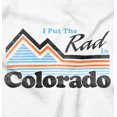 thumbnail image 2 of Put Rad in Colorado Snowboarder Skier Womens Fitted Plus Size Graphic Tee Brisco Brands 3X, 2 of 5