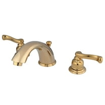 Kingston Brass KB8962FL 8 in. Widespread Bathroom Faucet, Polished Brass
