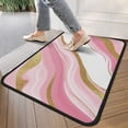 thumbnail image 4 of Pink Gold Marble Pattern Door Rugs,Washable Non Slip Door Mats Indoor,Decorative Door Mats,Entry Mat Indoor for Entrance,Bedroom,Kitchen,Bathroom,30"x17", 4 of 6