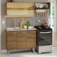 thumbnail image 2 of Cocina Integral Completa Modular Madesa Emilly 165cm Con Tarja Color Marrón 06, 2 of 5