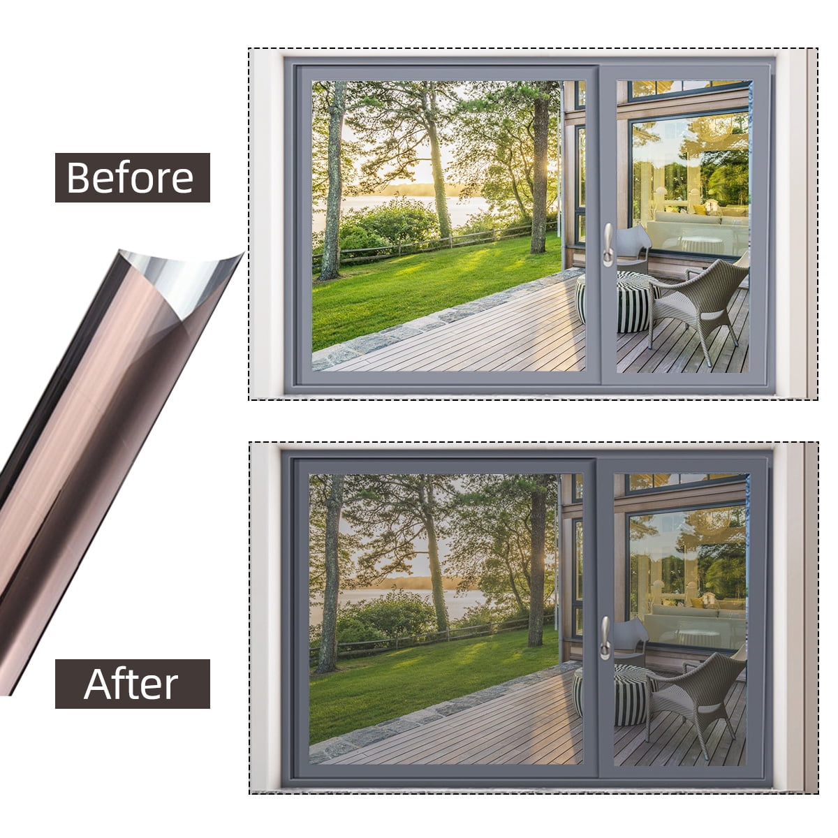 Window mirror film solar protection san tain office home anti uv 99/%