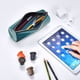 thumbnail image 4 of Disketp Turquoise Ocean Reflection Estuche Organizador de Lápices de Cuero, Estuche de Oficina con Cremallera para Bolígrafo y Lápiz, 4 of 6