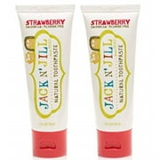 jack n' jill natural toothpaste, strawberry, 1.76oz (pack of 2)