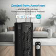 thumbnail image 6 of Midea 1500W 30" Smart Tower Space Heater with Wi-Fi App and Voice Remote Control, 6 of 8