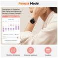 thumbnail image 2 of 【AMOLED】Mingdaln 42mm Smart Watch for Women, fits for Android and Iphone Devices,with IP68 Waterproof/150+ Sport Modes，perfect gift，2 straps（Gold）, 2 of 7