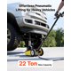 thumbnail image 2 of Gato hidráulico VEVOR, capacidad de 22 toneladas, gato hidráulico de acero para carreras con bomba de elevación rápida de pistón único y postes de extensión, rango de elevación de 10.4" a 21.3"., 2 of 9