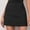 *Black, variant on ClodeEU Womens Striped Mini Skirt ,High Waisted Double-Slit Skort with Zip , Casual A-line Short Fall Winter Skirts White,Womens Plus XL