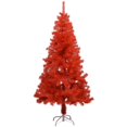 thumbnail image 1 of Árbol de Navidad artificial con soporte Rojo 150 cm PVC Kuyhfg Sin marca, 1 of 5