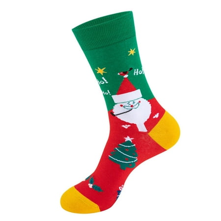 

DENGDENG Womens Christmas Warm Socks Crew Soft Winter Sock Ankel High Socks for Women