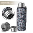 thumbnail image 2 of Leopard Print 20oz Stainless Steel Thermal Bottle with Tea Filter and Cup Lid, Vacuum Insulated Coffee Mug with 316L Inner Liner, Leakproof Travel Thermos for Office, Commute & Outdoor, 2 of 6