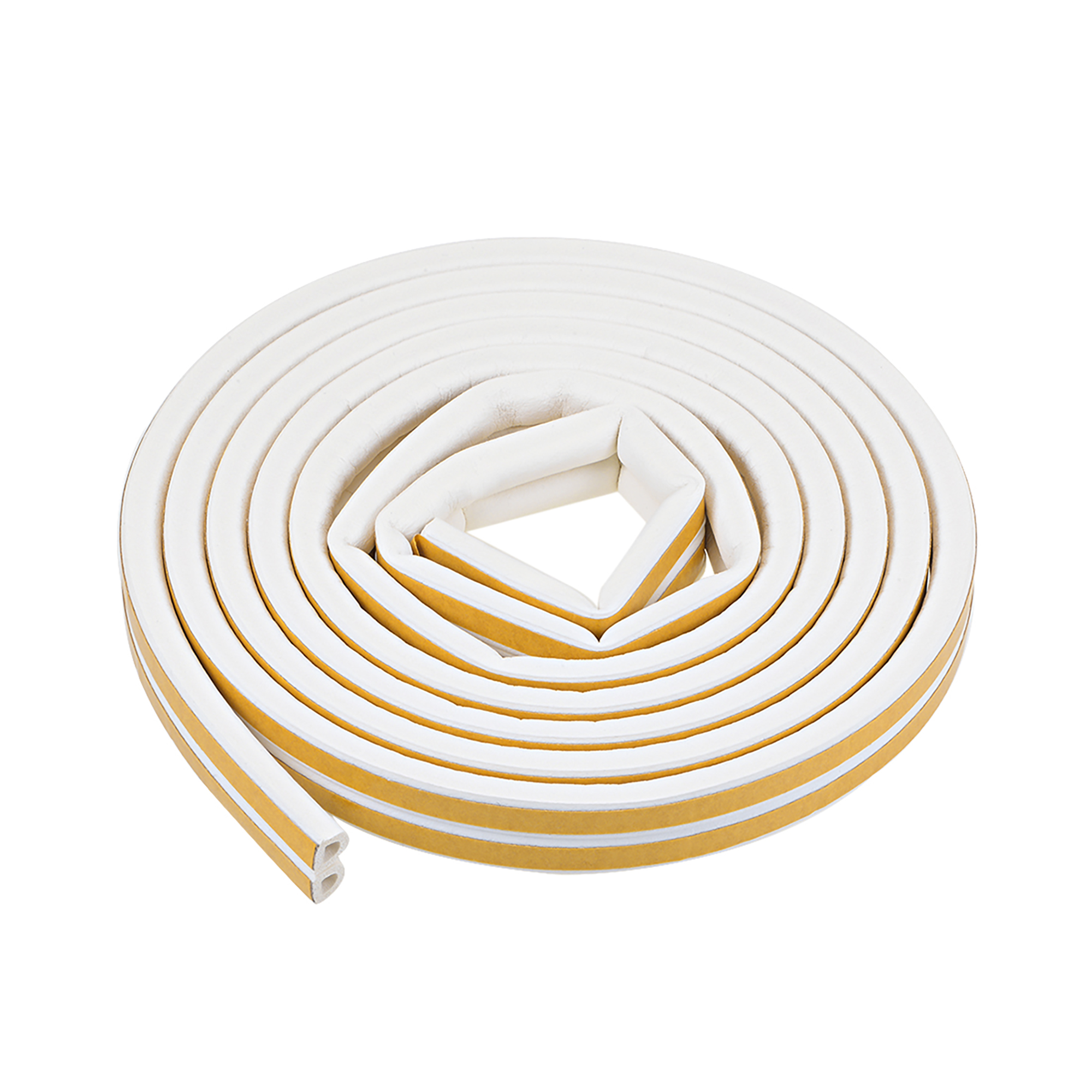 Foam Tape SelfAdhesive Seal Strips 9mm Width 7.5mm Thick 8.2 Feet White 2Pcs