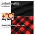 thumbnail image 5 of YUSHOW Mens Fleece Pajamas Set Soft Winter Warm Long Sleeve Plaid Pjs Sleepwear 2-Piece Size L, 5 of 7
