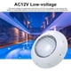thumbnail image 4 of lámpara de piscina AC12V 45W LED RGB Luces de piscina 7 Cambio de color Lámpara subacuática IP68 Luz de piscina impermeable con control remoto Romacci lámpara de piscina, 4 of 7