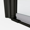 thumbnail image 4 of JimsMaison 34-35.4 in. W x 72 in. H Frameless Bifold Shower Door with 1/4" (6mm) Tempered Glass, Matte Black, 4 of 10