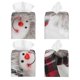 thumbnail image 2 of Balery Christmas Snowman With Hat Porta Pañuelos de Cuero con Estampado – Funda Moderna Cuadrada para Caja de Pañuelos, Dispensador 5x5x5'', 2 of 7