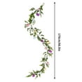 thumbnail image 6 of JLFNYA Easter Garland，Easter Garland for Mantel, 66.9" Rattan Eggs & Greenery, Table Runner, Farmhouse Easter Decor, Spring Party, 6 of 8