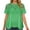 a-128Green34, variant on Womens Solid Color Lace Patchwork Short Sleeve TShirt With Ruffle Round Neck Sheer Mesh Yoke Flowy Hem For Casual Daily Wear Date Summer Outings Green S