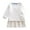 White, variant on ANINEO Girl's Solid Color Dress Sweater Cute Fashion Casual Dress