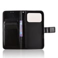 thumbnail image 4 of Wallet Case for Honor 600 Pro with Card Holder, PU Leather Flip Phone Case with Kickstand Magnetic Closure Wrist Strap Black, 4 of 5