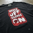 thumbnail image 4 of Funny Boxing Comfort Colors T-Shirt Heels Off Gloves On Women Fighter Graphic Tee, 4 of 5